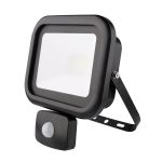 Noxion LED Floodlight Beamy G2 Black 50W 4500lm 120D - 840 Cool White | IP65 - Motion Sensor - Symmetrical