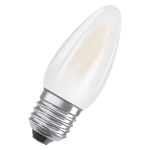 Osram Classic LED E27 Candle Filament Frosted 4.8W 470lm - 827 Extra Warm White | Dimmable - Replaces 40W