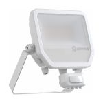 Ledvance LED Floodlight Aluminium White 41W 6000lm 100D - 840 Cool White | IP65 - Motion And Light Sensor - Symmetrical