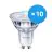 Multipack 10x Philips Corepro LED Spot GU10 PAR16 4W 345lm 36D - 830 Warm White | Replaces 50W