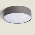 LED Ceiling Round Textile Grey | 500mm - Suitable for 3x E27 – Max 40W